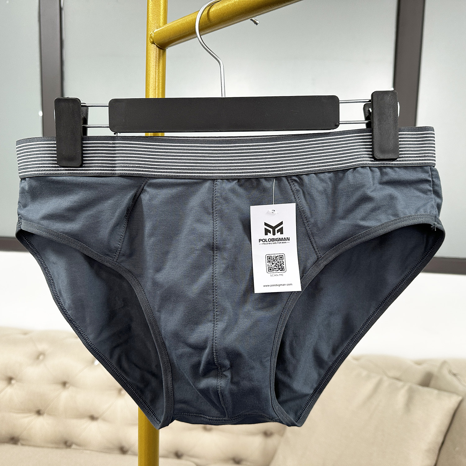 Quần Sịp Tam Giác Big Size Nam Từ 85-130KG vải cotton, Quần sịp tam giác nam big size cao cấp