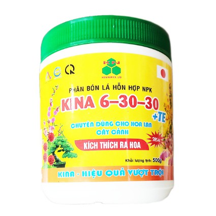 Kina npk 6-30-30 te hủ 500g - phân bón kích thích ra hoa cho phong lan và cây cảnh