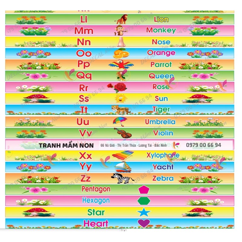 Decal trang trí - TRANG TRÍ BẬC CẦU THANG (giá 1 bậc)