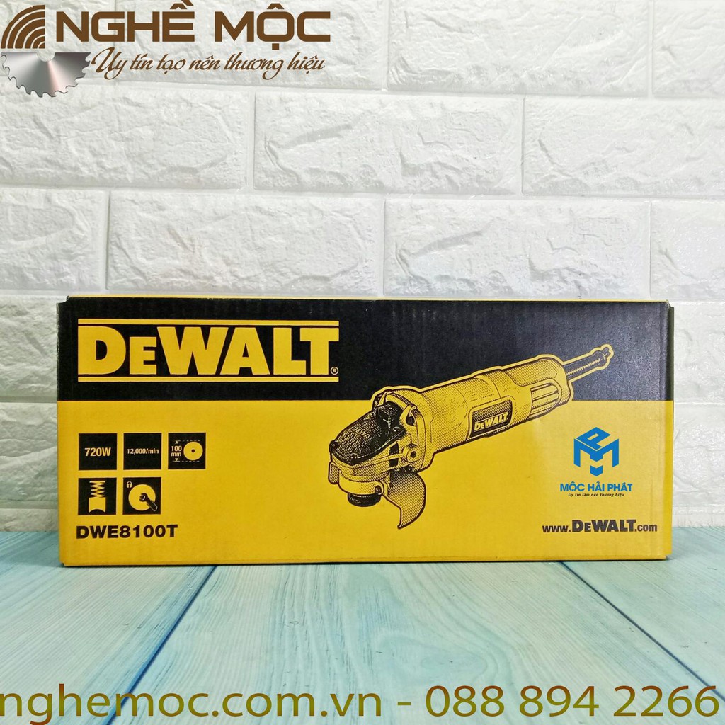 Máy mài góc DEWALT DWE8100T (công tắc đuôi) - Nghề Mộc