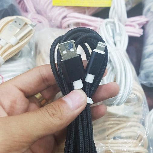 Cáp sạc giây dù cho iPhone 5 - 6 - 7 - 8 iPhone X