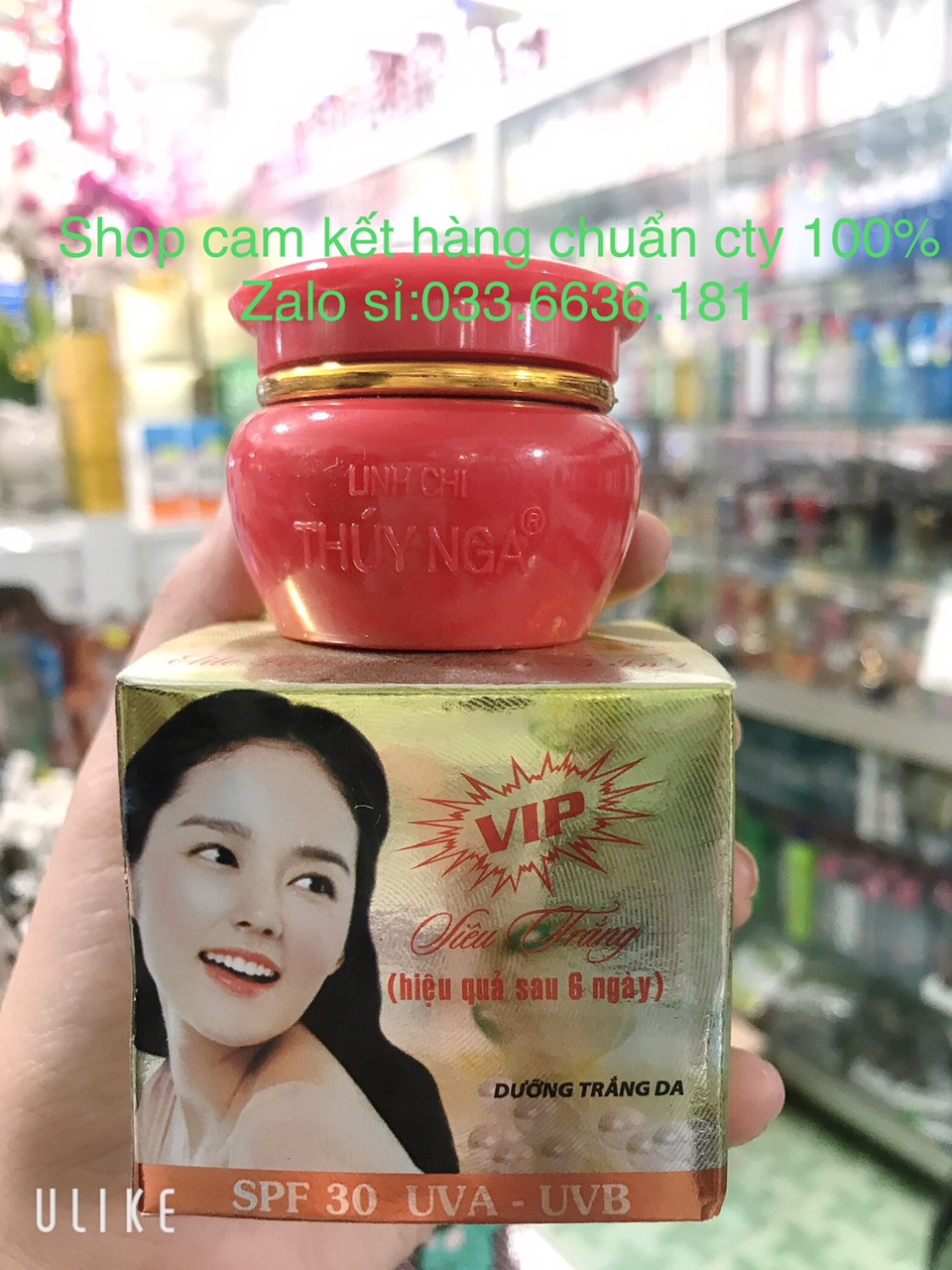 [ chuẩn hàng cty 100%] kem linh chi thúy nga  dưỡng trắng da 6,5g