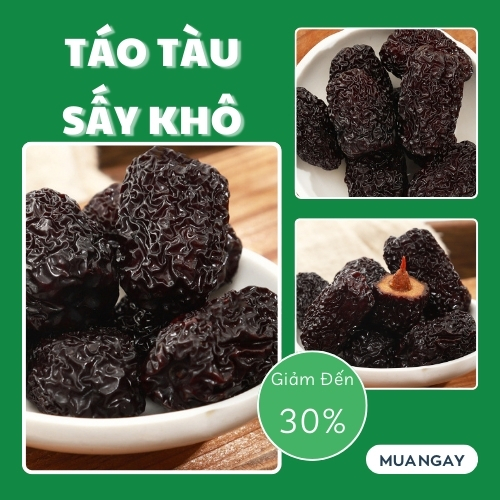 [Hàng mới về] Táo tàu đen 500g ( Loại 1) - tấn phát - Táo ngon bổ dưỡng - hỗ trợ cải thiện sức khoẻ cực kỳ hiệu quả