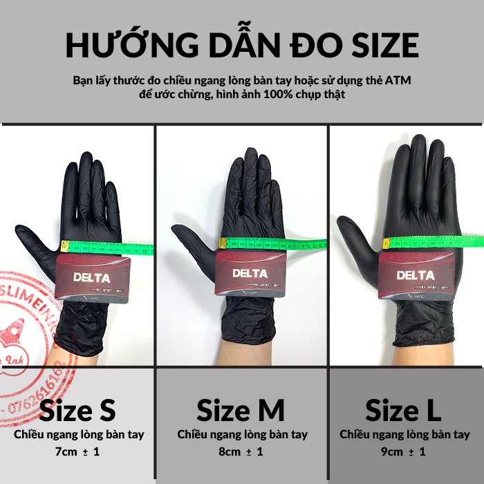 Găng Tay Cao Su Màu Đen Không Bột Nitrile