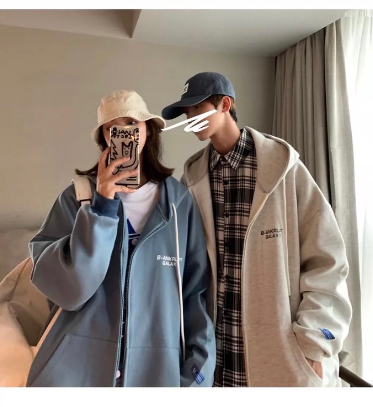 [ FREESHIP] Áo khoác nỉ nữ form rộng có mũ, áo hoodie nữ khóa kéo chất nỉ bồng siêu ấm