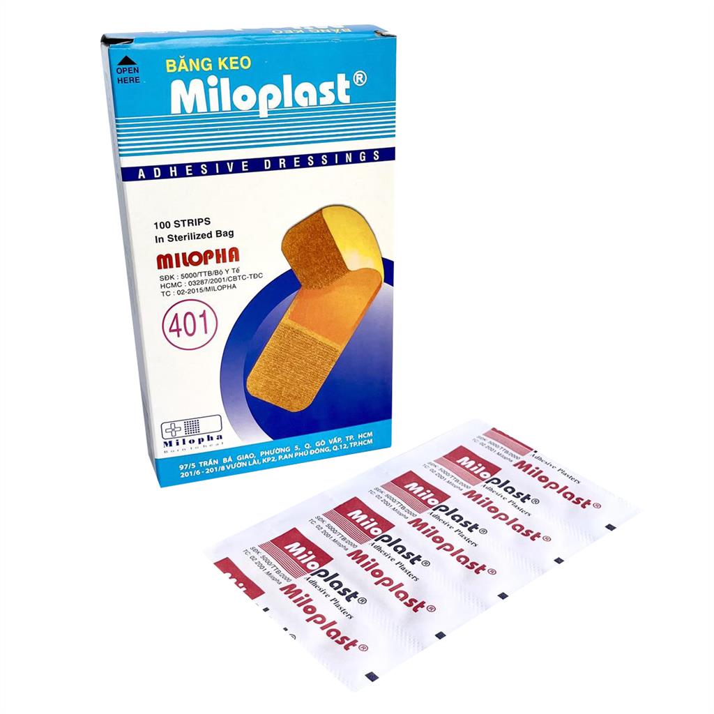 Box of personal bandages Miloplast, wound gauze commitment genuine 1 for 1