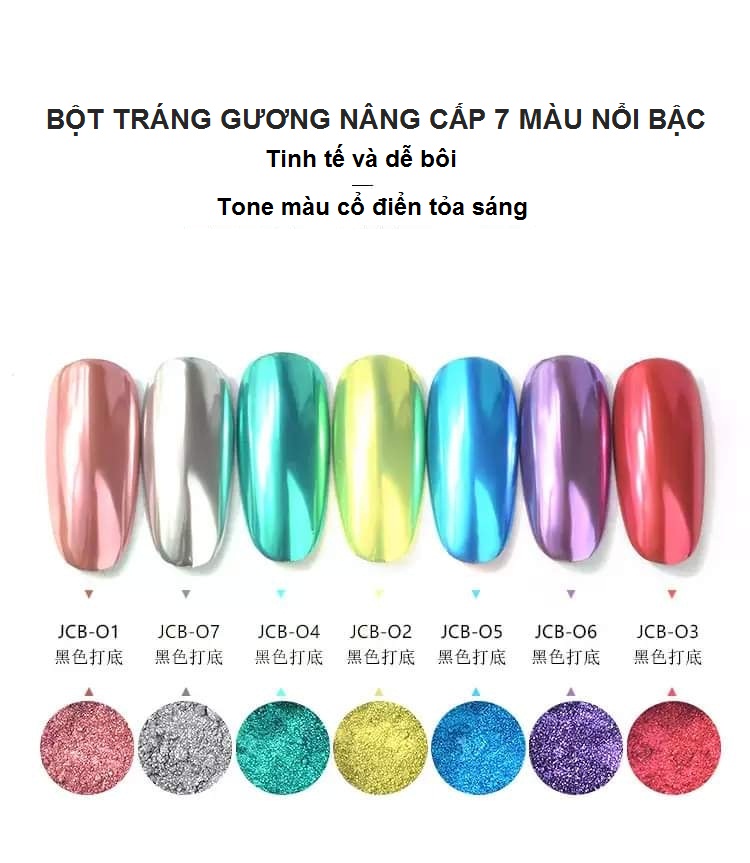 [HCM]Bột tráng gương trang trí móng
