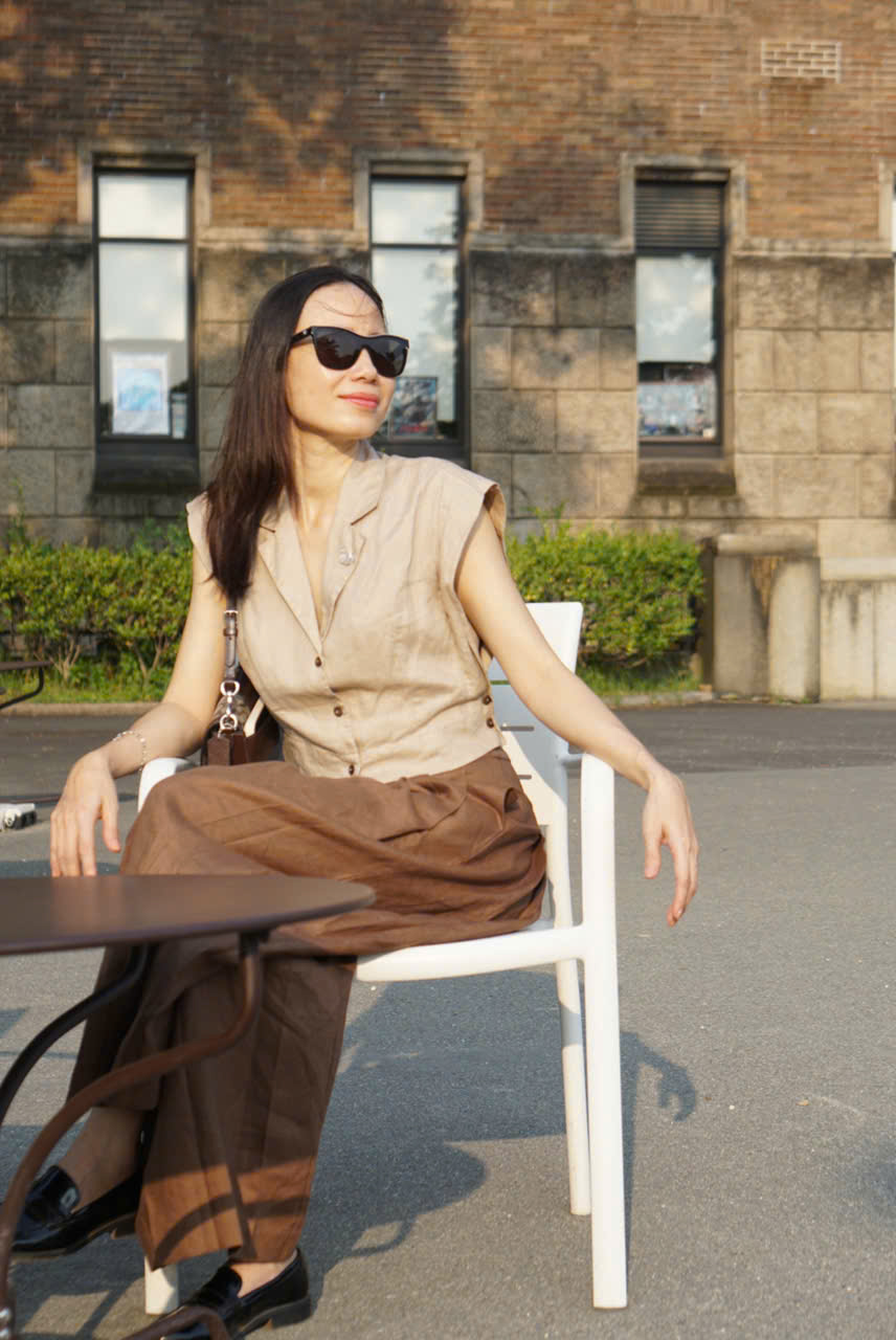 Áo top giả vest linen ALMA - MaxMessi
