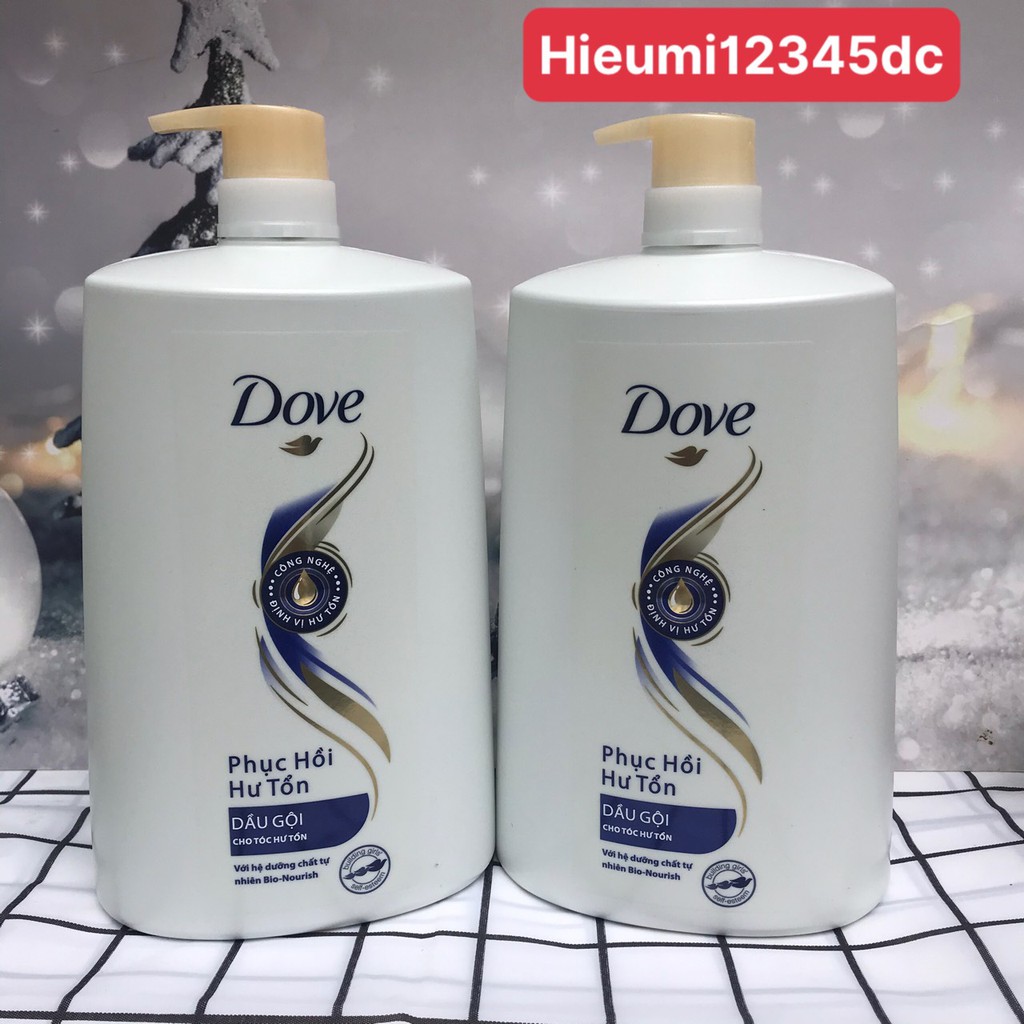 Dầu gội DOVE phục hồi hư tổn chai 1,4kg.