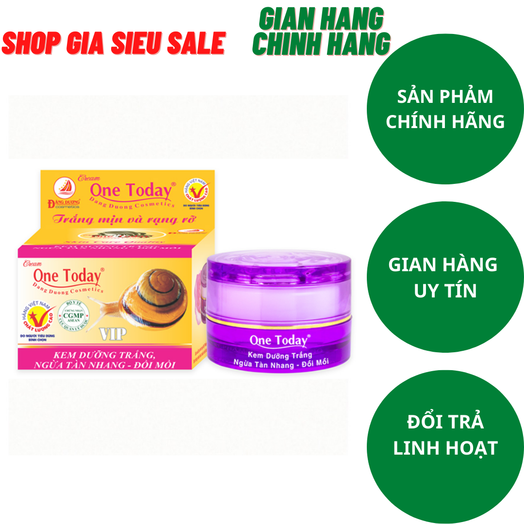 Kem dưỡng trắng - Ngừa tàn nhang - Đồi mồi One Today