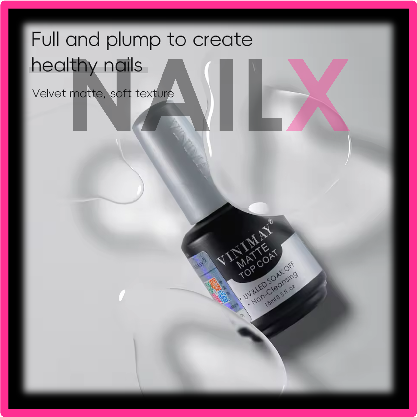VINIMAY original 15ml MATTE TOP coat gel polish