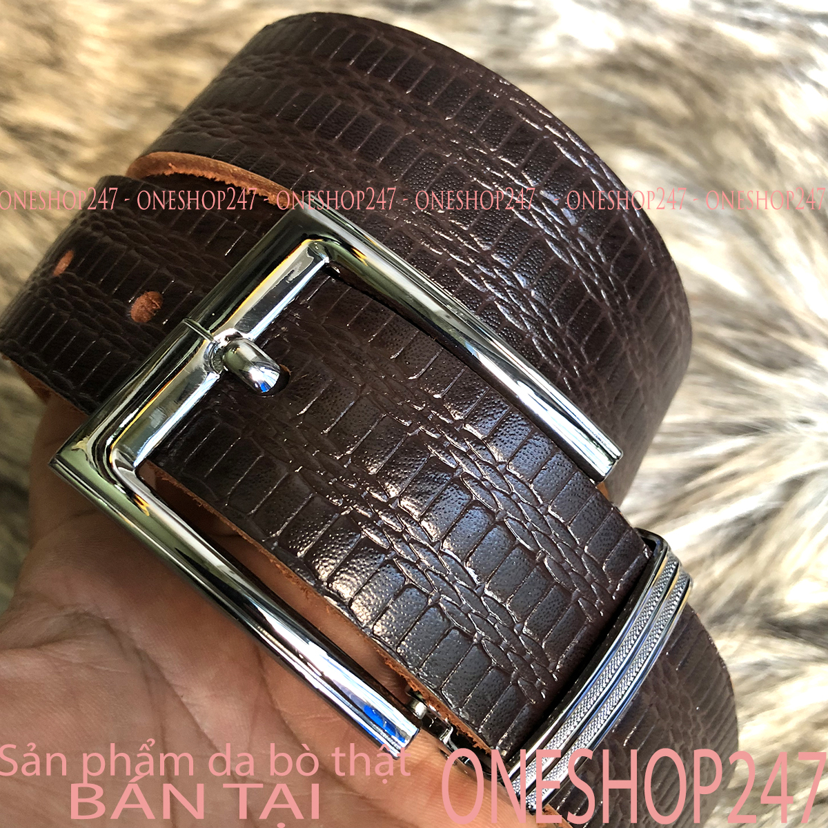 Thắt Lưng Dây Nịt Nam DA BÒ THẬT 1 Lớp- Phong Cách Châu Âu A57TL REQUA SHOP
