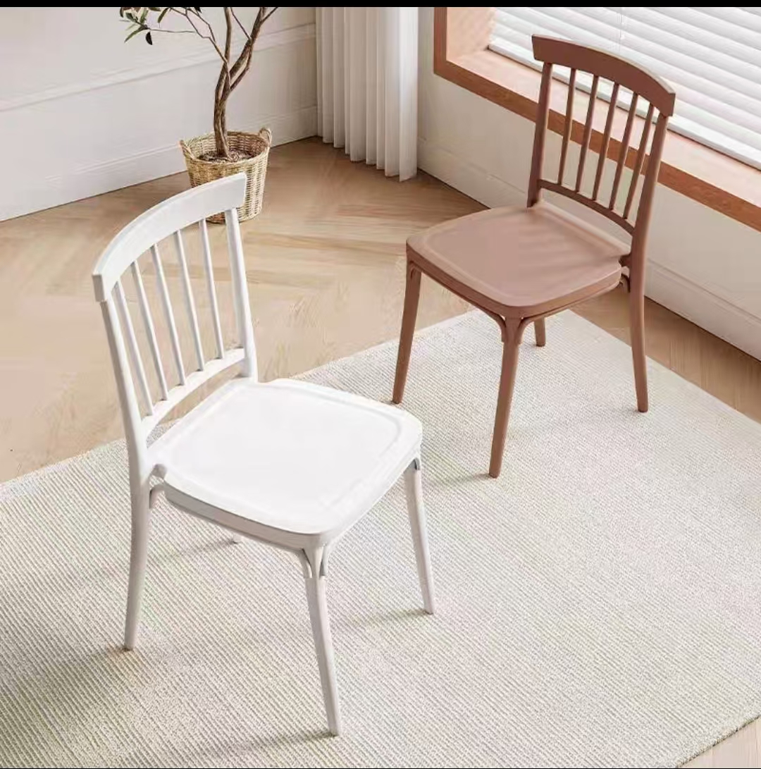 Upper hollow plastic chair backseat Cafe Restaurant