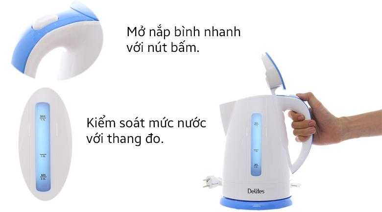 Bình siêu tốc Delites 1.7 lít ST17P01WG
