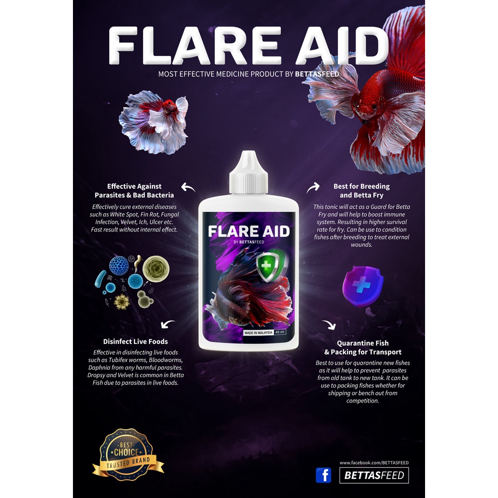 Combo t.h.u.ốc ép cá Flare & Flare AID