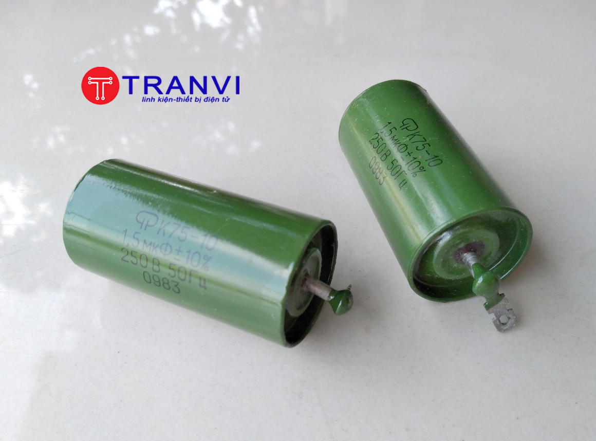 Tụ Dầu Nga 1.5mF-250V-Bộ 2 Cái