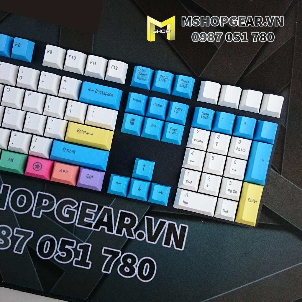 Set keycap Chalk thick PBT top print oem profile 108 keys