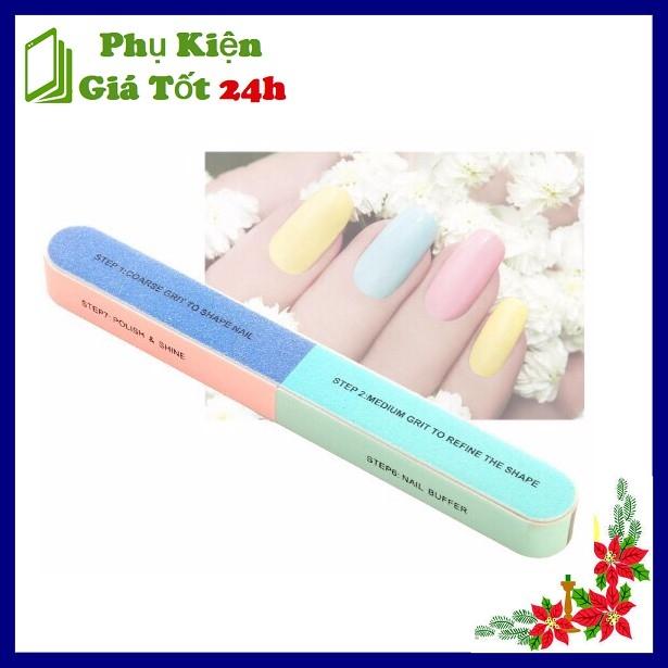 Que dũa móng tay 6 mặt đánh bóng và chà nhám tiện dụng pk24h06