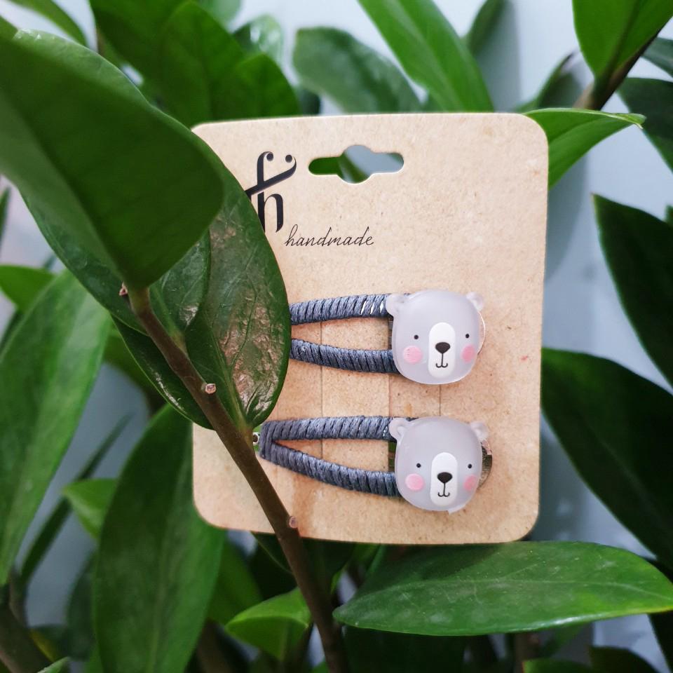 KẸP MÁI QUẤN VẢI HÌNH THÚ - SET 02 KẸP