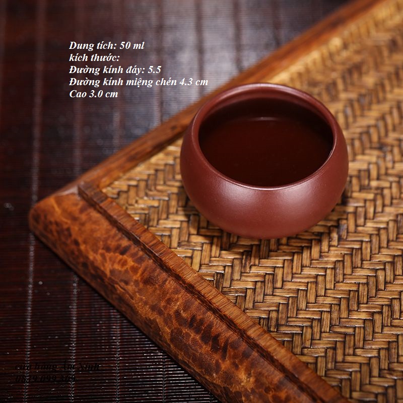 Chén Tử Sa Nghi Hưng 50 ml Tử Chu Nê