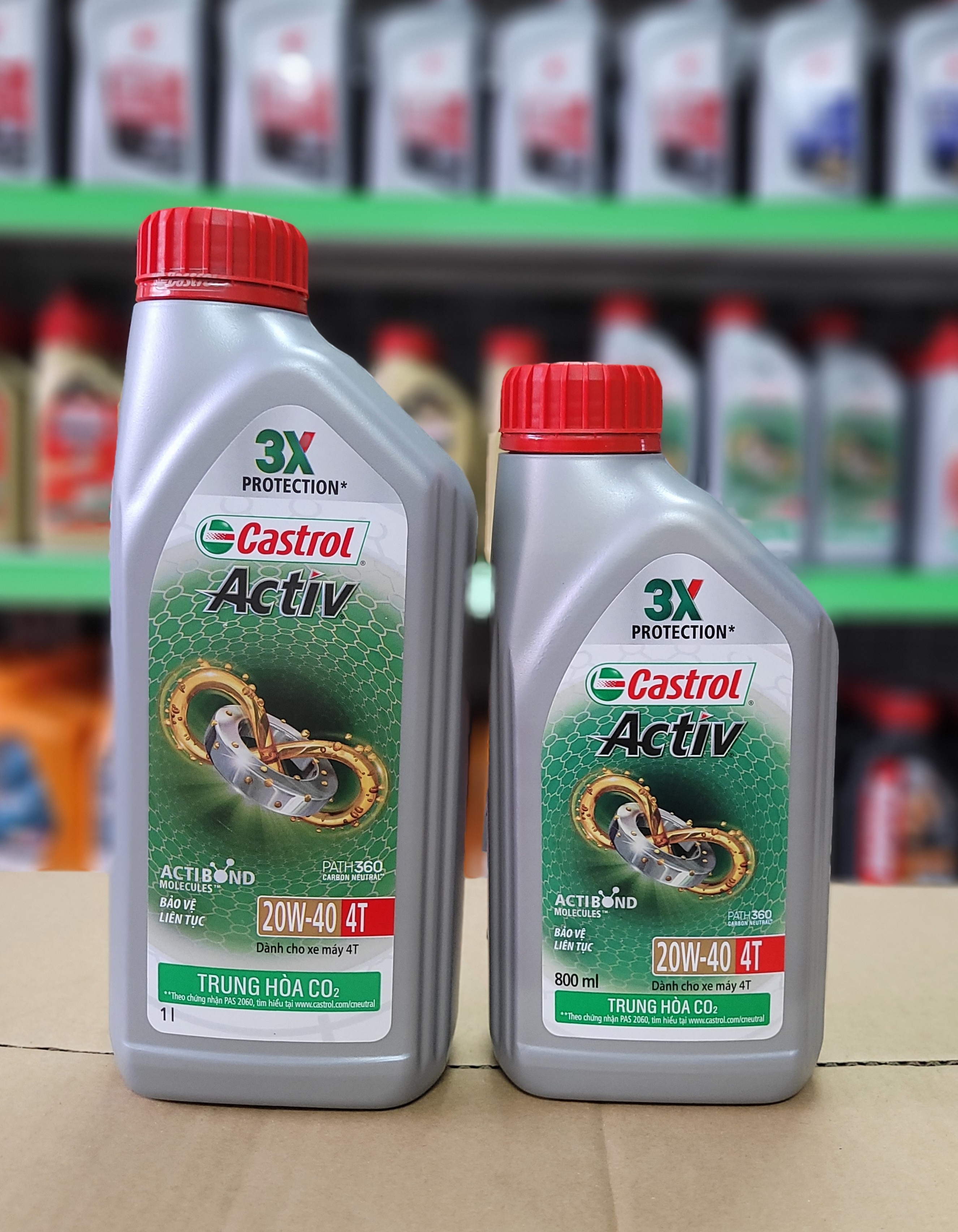 Nhớt xe số Castrol Activ 4T 20W40 800ml