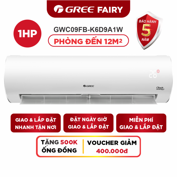 Bảng giá Máy Lạnh GREE FAIRY Cao Cấp Inverter - Phù Hợp Phòng 12m2