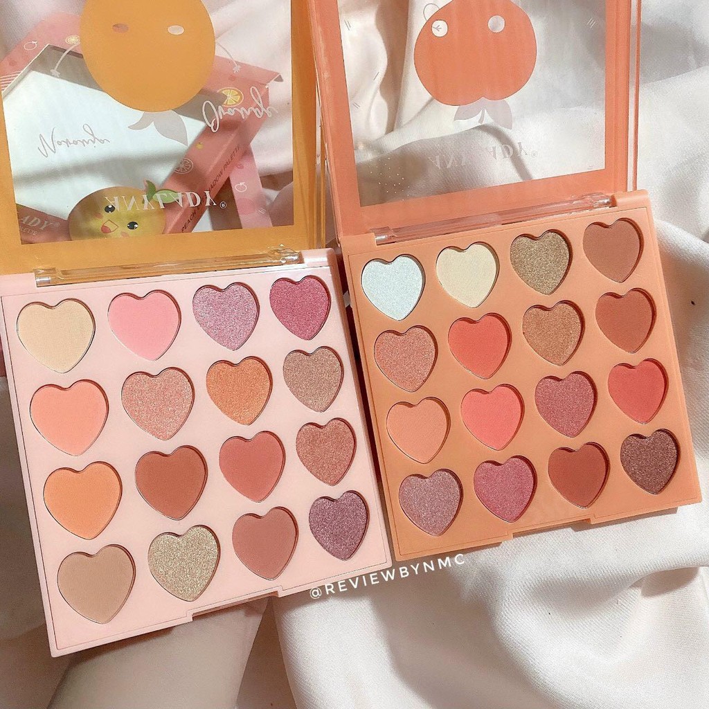 Bảng phấn mắt 16 ô trái tim Anylady I AM A PEACH