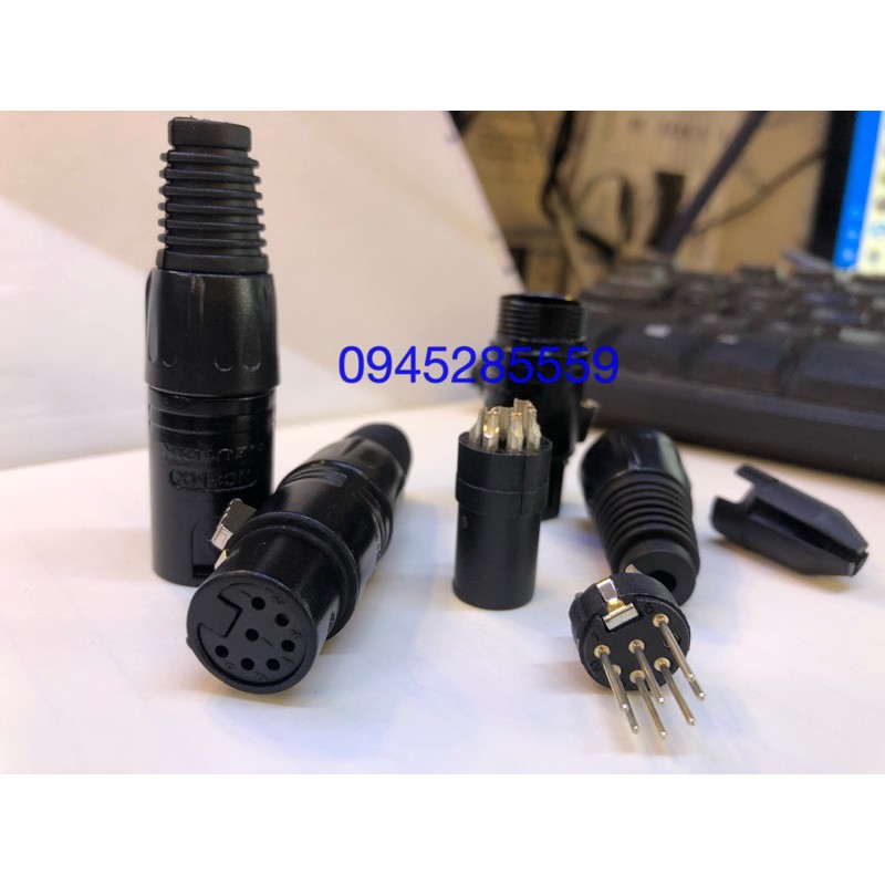 Jack canon ,xlr 7 chấu (chân) neutrik