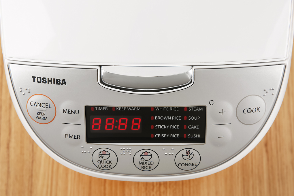 [HCM][FreeshipHCM]  Nồi Cơm Điện Tử Toshiba 1.8 Lít RC-18DH2PV(W)