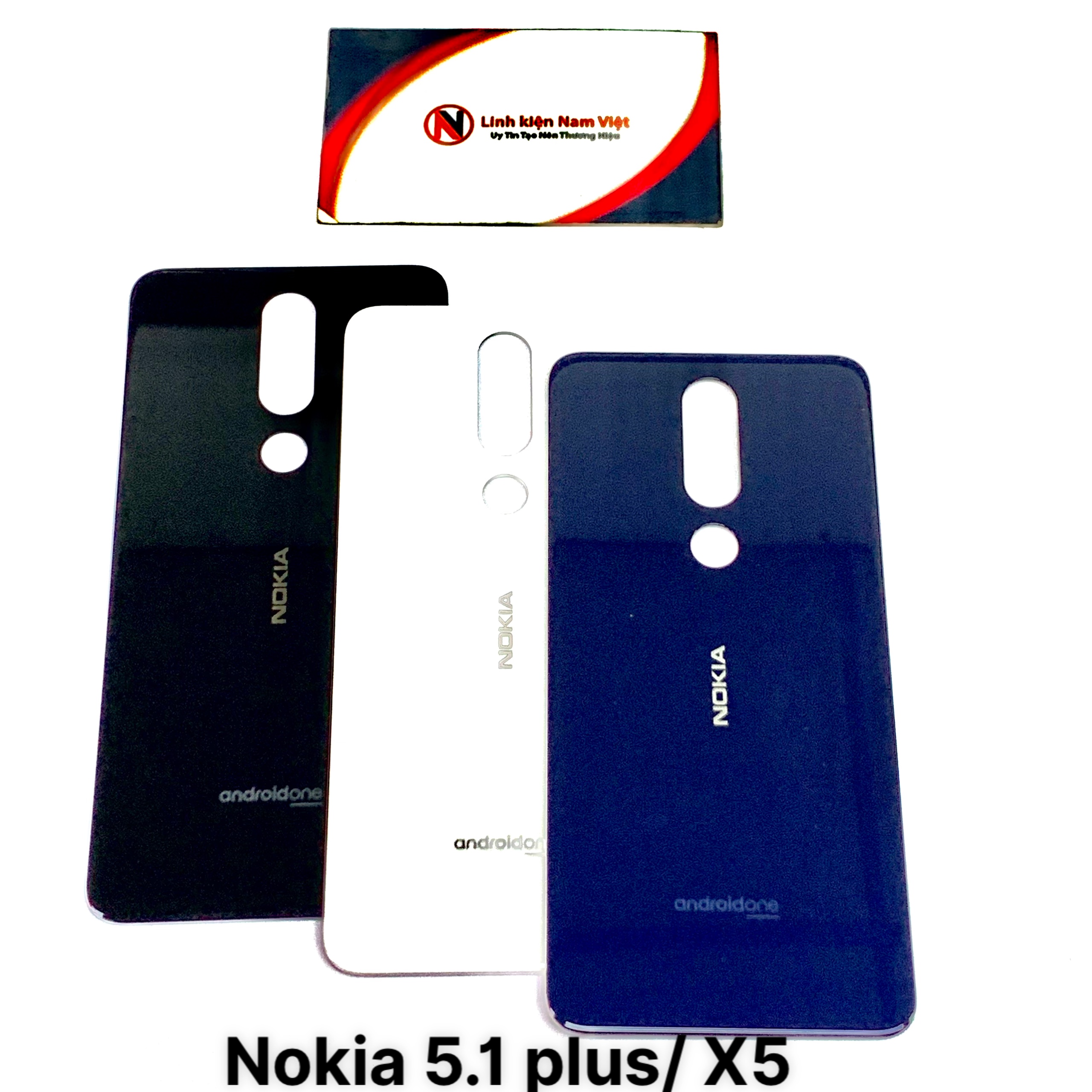 Nắp lưng Nokia 5.1 Plus 2018, Nokia X5 2018 (đen, trắng, xanh)