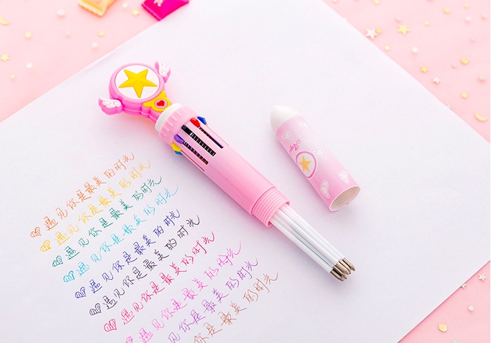 Bút Bi Bấm 10 Màu A1273 (Giao Ngẫu Nhiên)