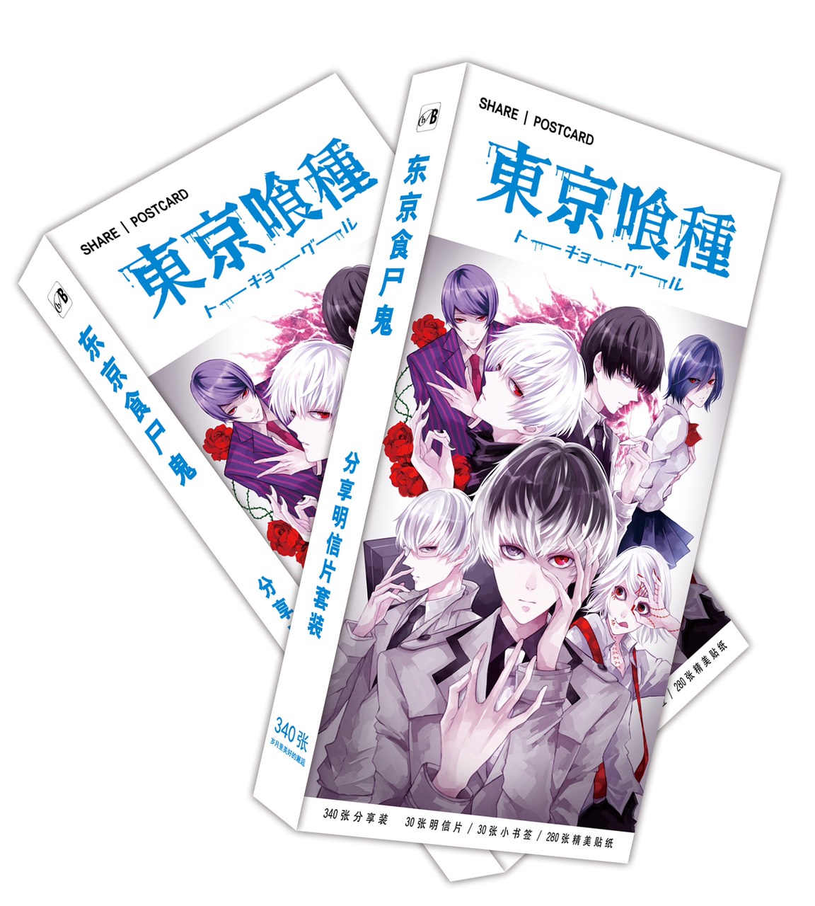 Hộp ảnh Postcard Tokyo Ghoul bộ ảnh có ảnh dán lomo postcard bưu thiếp