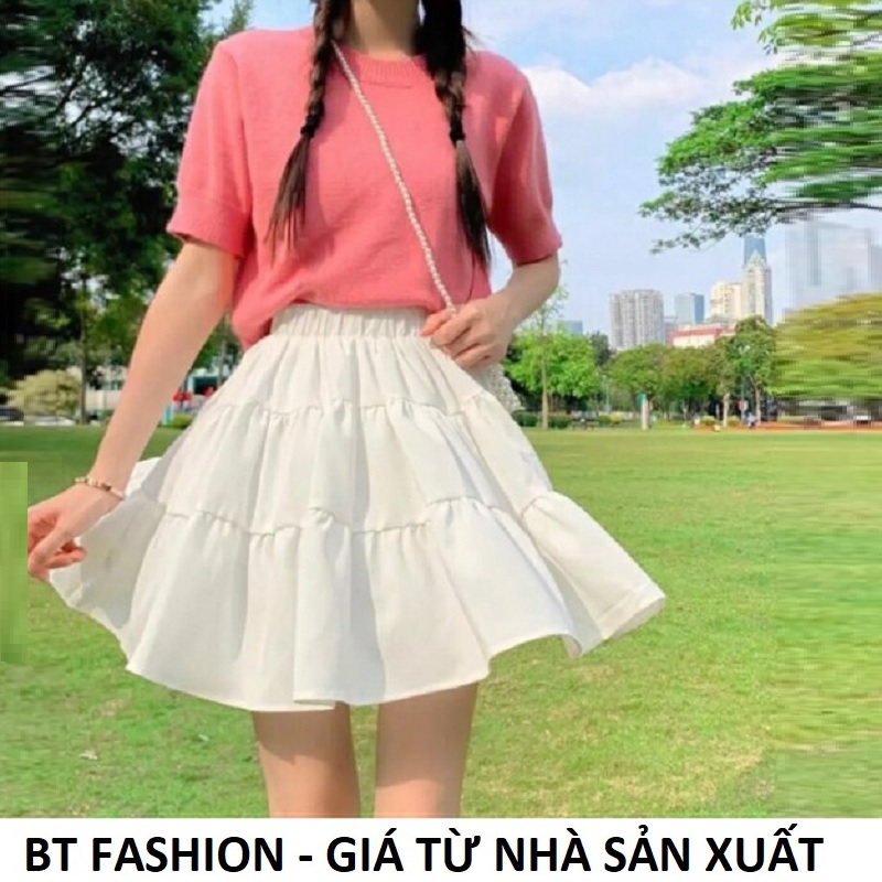 Chân Váy Voan Thời Trang BT Fashion (VA4 NGẮN 3T) - Có quần lót bên trong