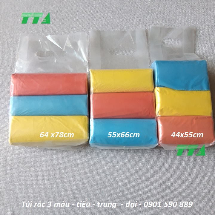 Túi đựng rác 3 màu Tiểu – Trung – Đại