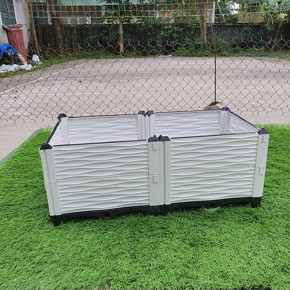CHẬU GHÉP THÔNG MINH.KT: 100x50x39 Cm: Phù hợp mọi cây trồng và diện tích