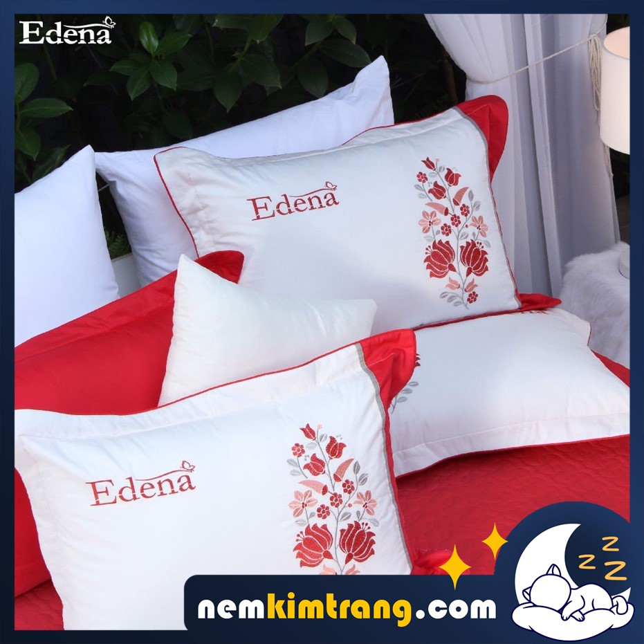 VỎ gối nằm Cotton Solid Edena - CHÍNH HÃNG, CAO CẤP