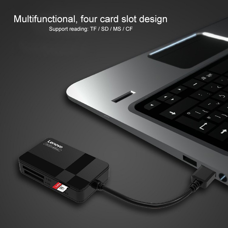 Đầu Đọc Thẻ Nhớ Đa Năng Lenovo D302 Usb 3.0 ( Tf/Sd/Cf/Microsd)