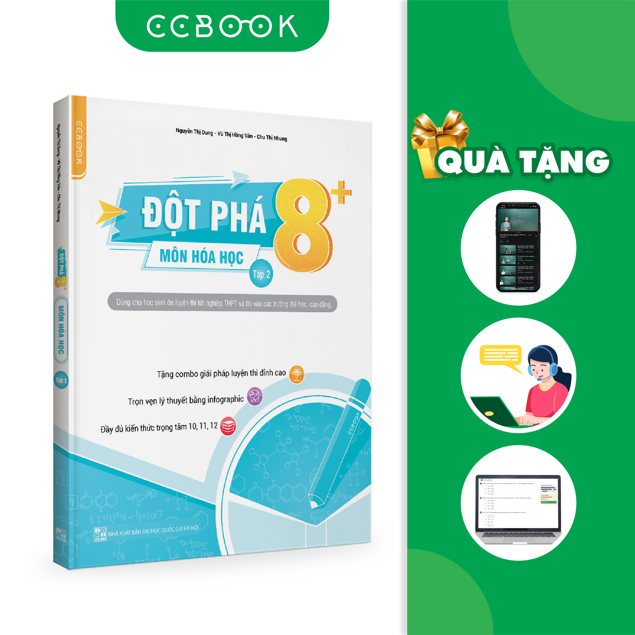 Đột phá 8+ môn Hóa học - Tập 2 (Phiên bản mới) - Chính hãng CCbook