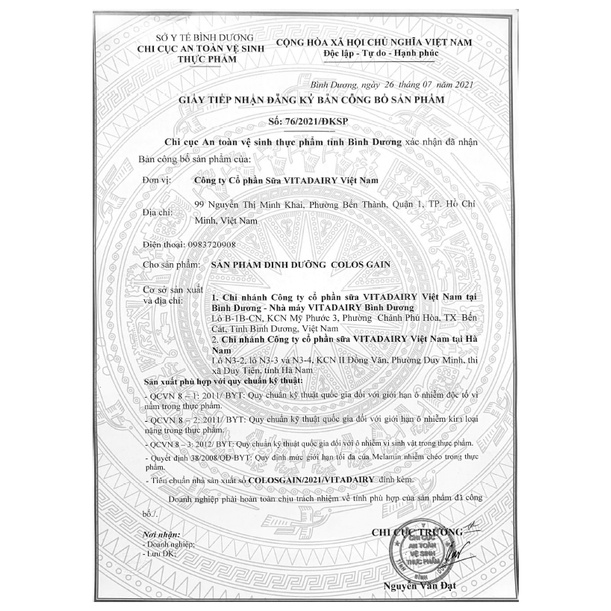 (HSD T11-2027) (Quét Mã QR Tích Xu) Sữa Bột Tăng Cân Nhanh Colos Gain 0+ 800g/lon