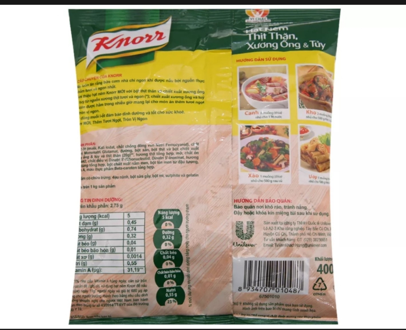 HẠT NÊM KNORR BỊCH 400GR