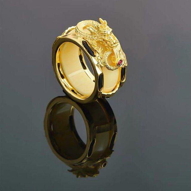 Nhẫn phong thủy Nhẫn Thiên long đính đá đẳng cấp