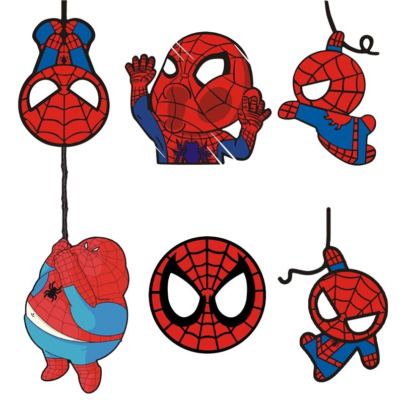 Miếng Dán Hình Người Nhện Marvel Độc Đáo Trang Trí Xe Hơi