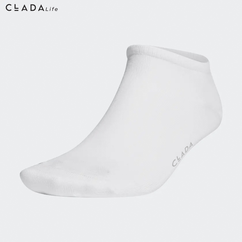 Tất Cotton ngắn CLADA Essential - Trắng