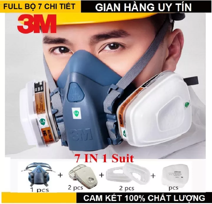 MẶT NẠ PHÒNG ĐỘC 3M 7502