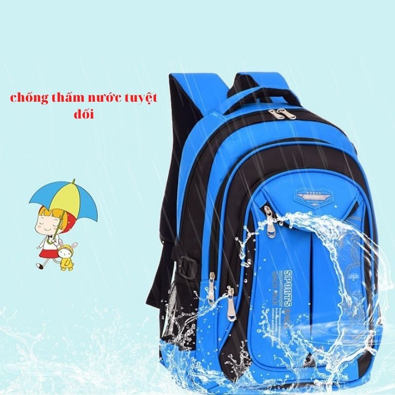 Balo học sinh chống thấm nước cao cấp - Size 45cm