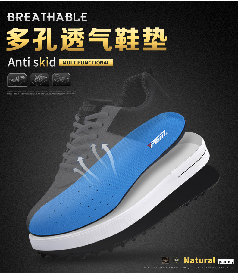 XZ089 - GIÀY GOLF NAM - PGM GOLF SHOES MICRO LEATHER