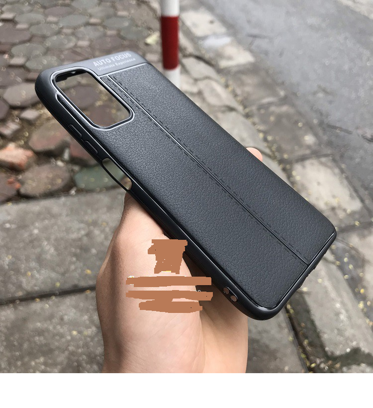 Ốp lưng dẻo Auto Focus cho Xiaomi Redmi 9T vân giả da