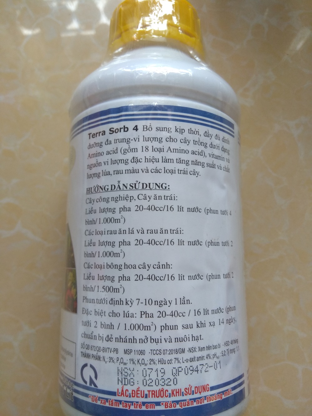 [HCM]Phân bón lá siêu ra rễ Terra -Sorb 4 Root - chai 1 lít