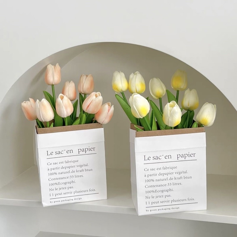 Hoa tulip giả decor trang trí homezdecor
