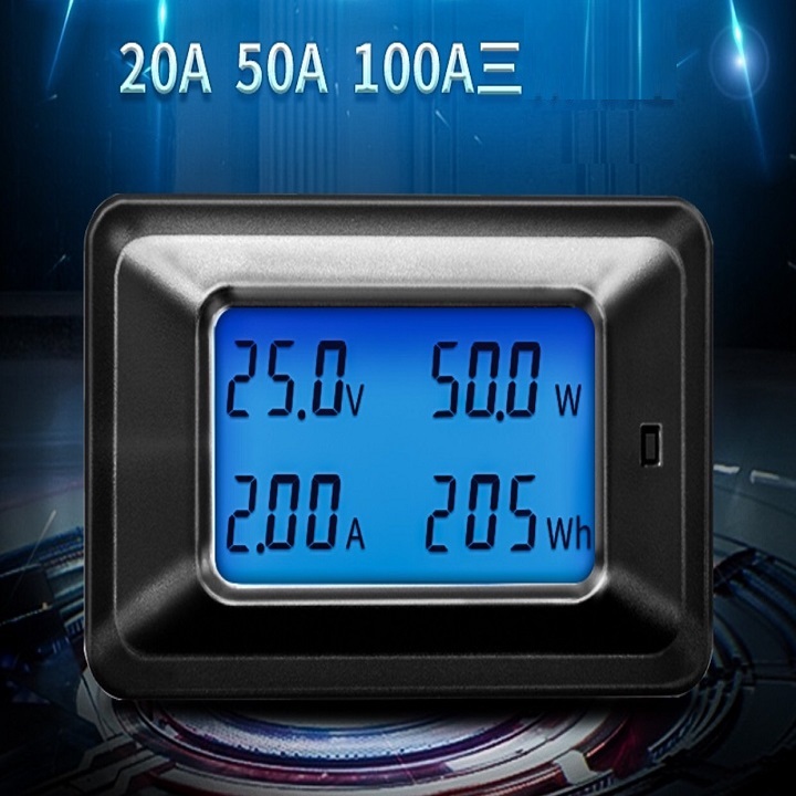 công tơ điện tử đo công suất dòng áp DC 100A